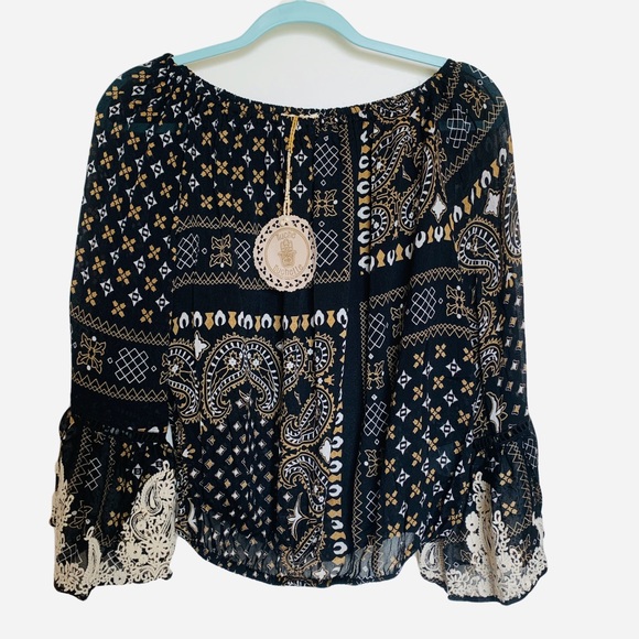 Muche Et Muchette Briana Long Sleeve Print Blouse - Picture 3 of 3